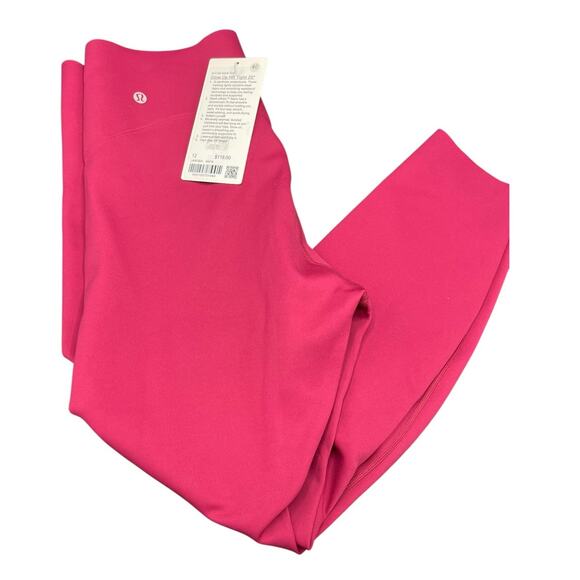Lululemon Glow Up High-Rise 25" Leggings - Size 12 - Magenta Smoke Pink NWT - Picture 1 of 7